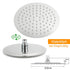 WELS Chrome Double Square 8" Shower Head Set 3 Function Handheld Rail Arm Mixer
