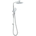 Chrome 9" Plastic Rain Shower Head 3 Modes Handheld Rose Slide Rail Diverter Switch Set