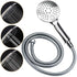 Chrome 9" Plastic Rain Shower Head 3 Modes Handheld Rose Slide Rail Diverter Mixer Set