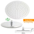Chrome Dual Shower 12" Slim Rain Head 5 Modes Handheld Sliding Rail Inbuilt Diverter