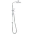 Bathroom Round 8" Rain Shower Head Single Mode Brass Handheld Spray Rail Arm Set