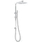 WELS 2 In 1 Shower Head Set Sliding Rail 3 Mode Handheld Arm 10" Round Chrome
