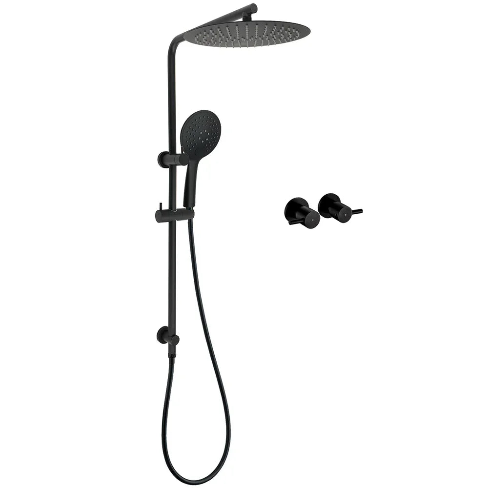 WELS Matt Black Shower Set 12