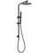 Matt Black Round 8" Rain Shower Head 3 Mode Handheld 2 in 1 Wall Arm Set