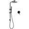 2‑in‑1 Shower Set – 8" Rain Head, Brass Handheld, Mixer, Matt Black