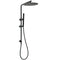 Round 300mm Rain Shower Head Brass Handheld Riser Rail Set Diverter Matt Black