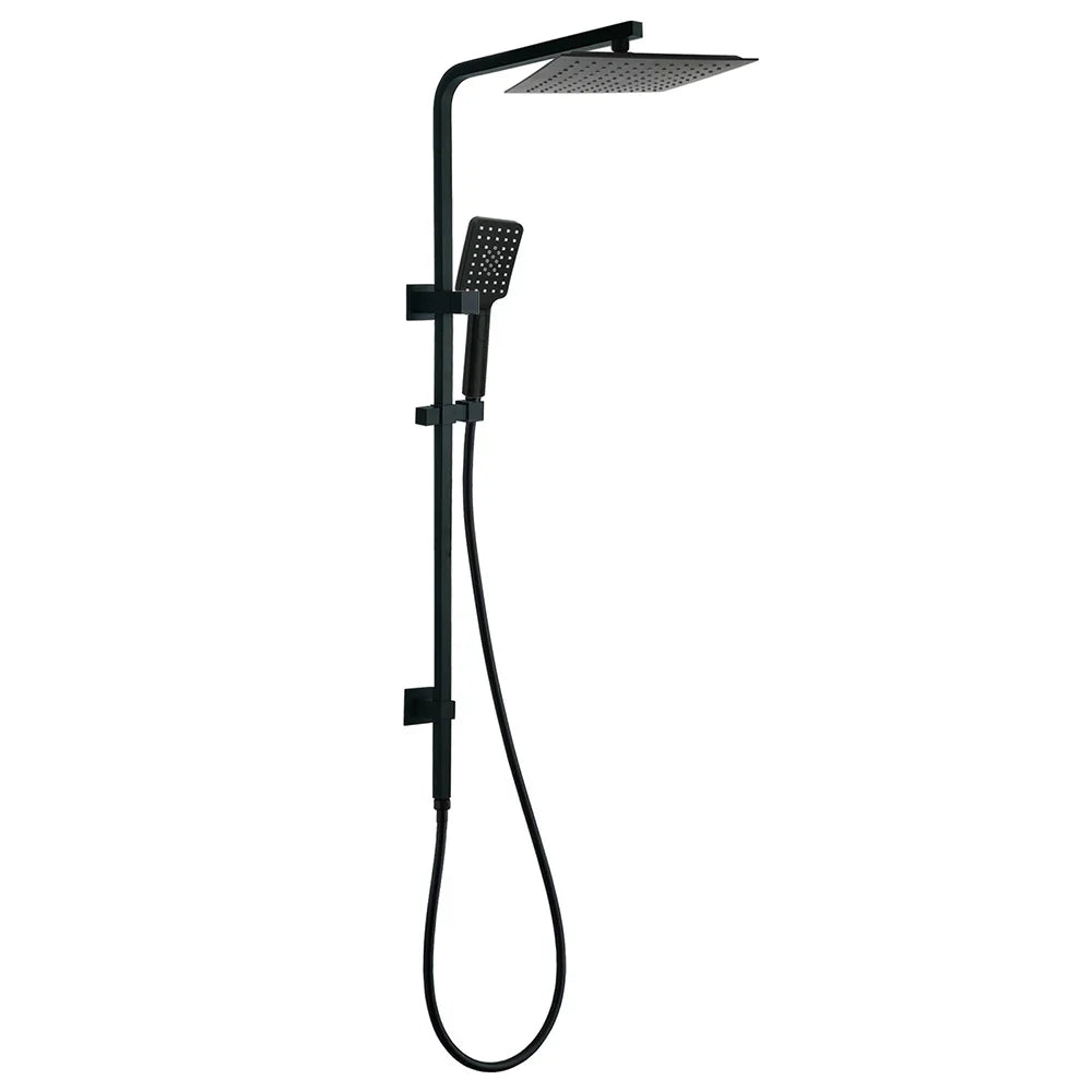 Matt Black Dual Shower Square 10