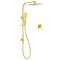 Brushed Gold 2‑in‑1 Rainfall & Handheld Shower Set with Mixer WELS 3 Star
