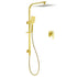 Brushed Gold 2‑in‑1 Rainfall & Handheld Shower Set with Mixer WELS 3 Star