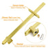 Brushed Gold 2‑in‑1 Rainfall & Handheld Shower Set with Mixer WELS 3 Star