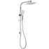 2‑in‑1 Shower Set – 8" Brushed Nickel, WELS 3‑Star, Rail & Handheld
