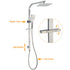 2‑in‑1 Shower Set – 8" Brushed Nickel, WELS 3‑Star, Rail & Handheld
