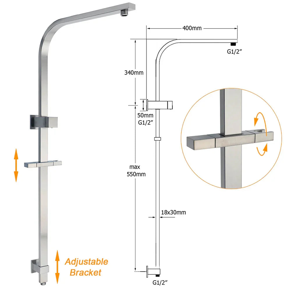 2‑in‑1 Shower Set – 8