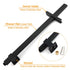 Matt Black Square 2in1 Shower Set 8" Rain Head 3 Modes Handheld Silde Rail Arm