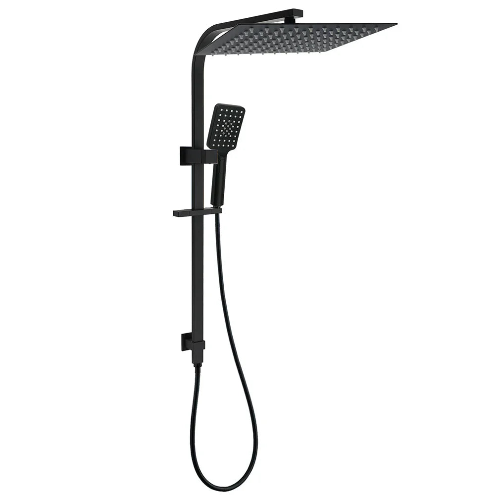 WELS Twin Shower Set Matt Black Large 16