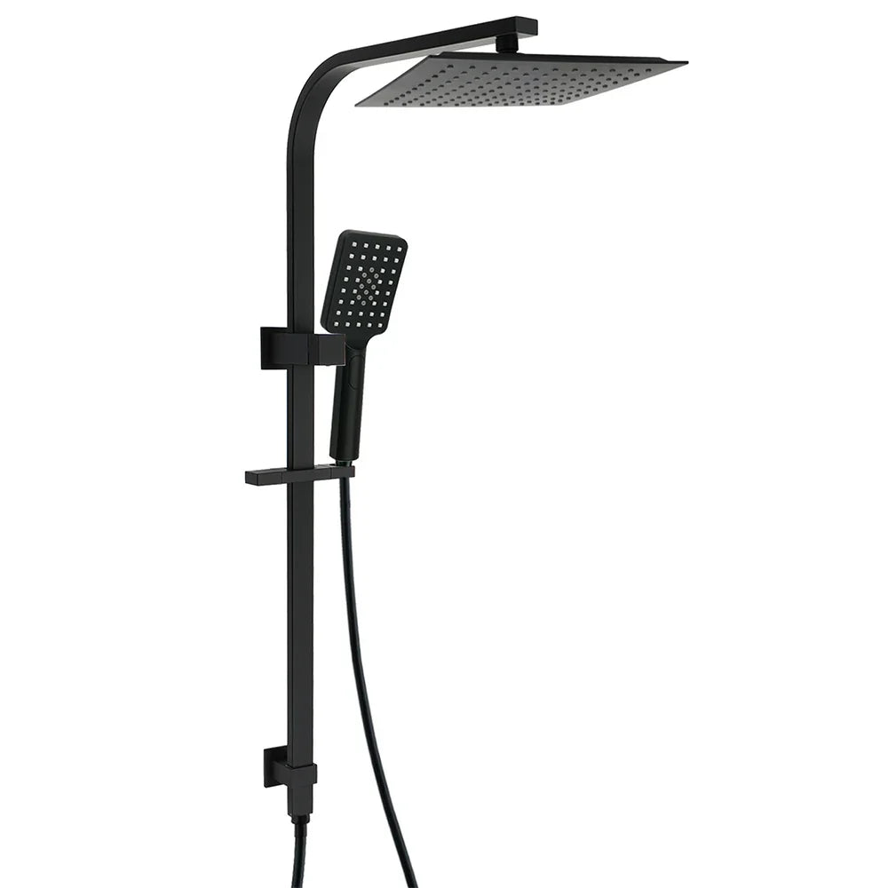Matt Black Square 2in1 Shower 10