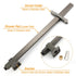 WELS Gun Metal Double Square Shower Head Set 12" Rain Handheld Sliding Rail 2 Way Switch