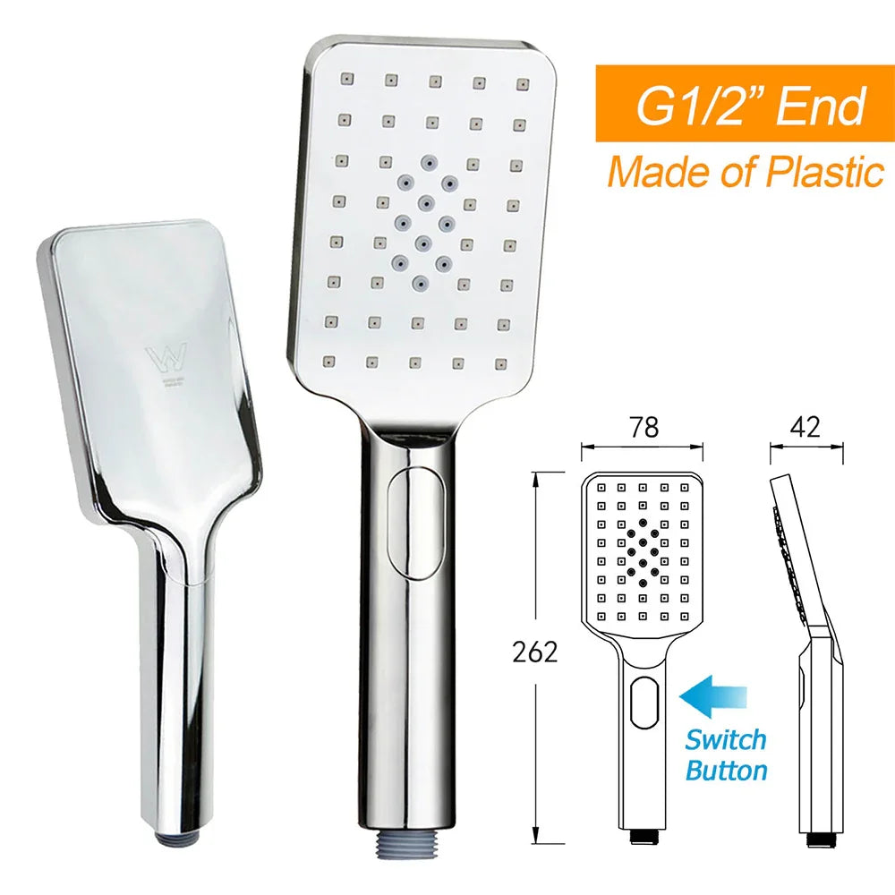 WELS Twin Square Shower Set 8