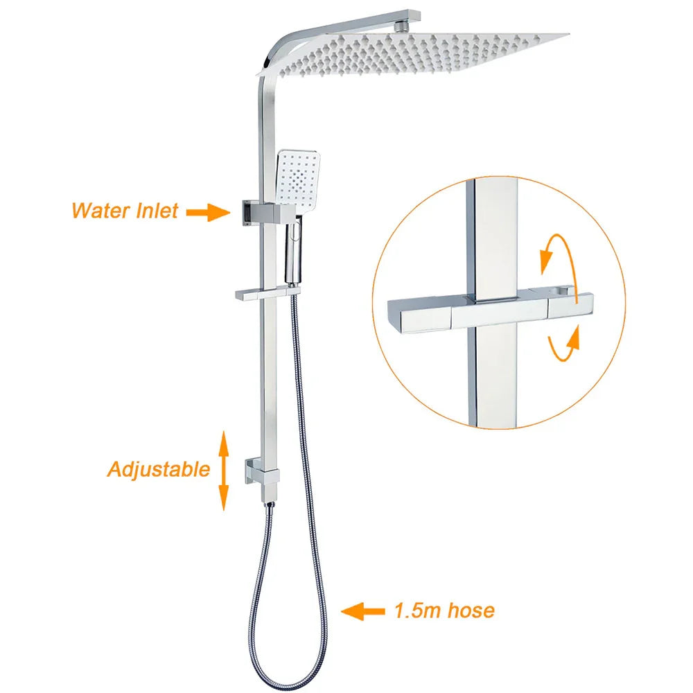 WELS Twin Square Shower Set 16