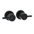 Watermark Black 1/4 Turn Twin Shower Taps Hot Cold Round Set Bath Vanity Mixer