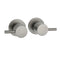 Gun Metal Grey Brass 1/4 Turn Round Hot Cold Tap Wall Set For Shower Vanity Spout