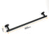 Matt Black 600mm Long Single Towel Rack Rail Holder Stainless Steel Hanger Bar