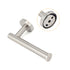 Brushed Nickel Stainless Steel Toilet Paper Roll Tissue Holder Rack Kit Bathroom