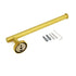 Bathroom Brushed Gold Round Towel Rack Holder Hook Clothes Hanger Wall Mounted