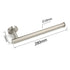 Brushed Nickel Round Towel Rack Holder Hook Clothes Hanger Bathroom Accessory