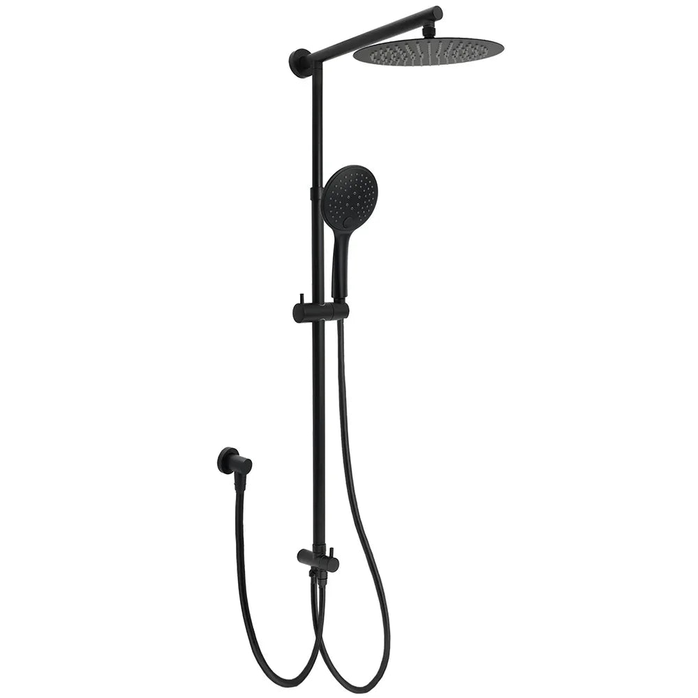 WELS Dual Black Round Shower Set 10