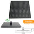 Matt Black Dual Shower Large 12" Square Head Handheld Adjustable Silde Rail Set Mixer