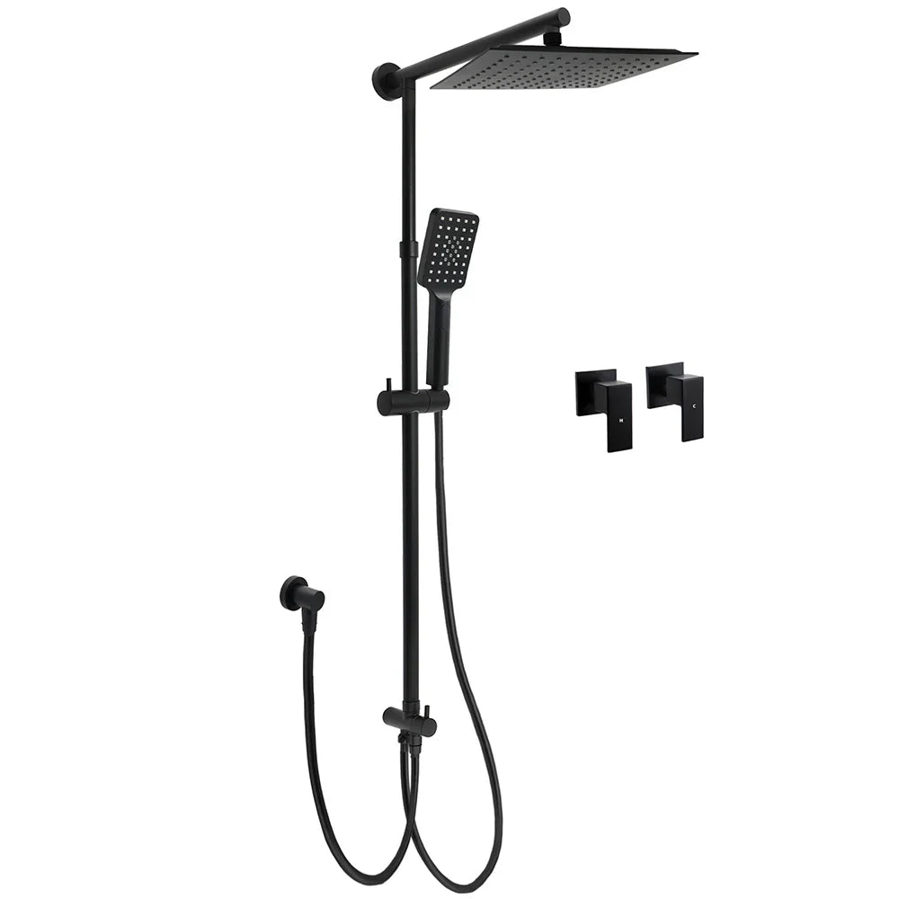 WELS Matt Black 2in1 Square 10