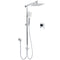 2‑in‑1 Chrome Shower Set with 8" Rain Head, Handheld & Mixer