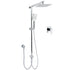 2‑in‑1 Chrome Shower Set with 8" Rain Head, Handheld & Mixer