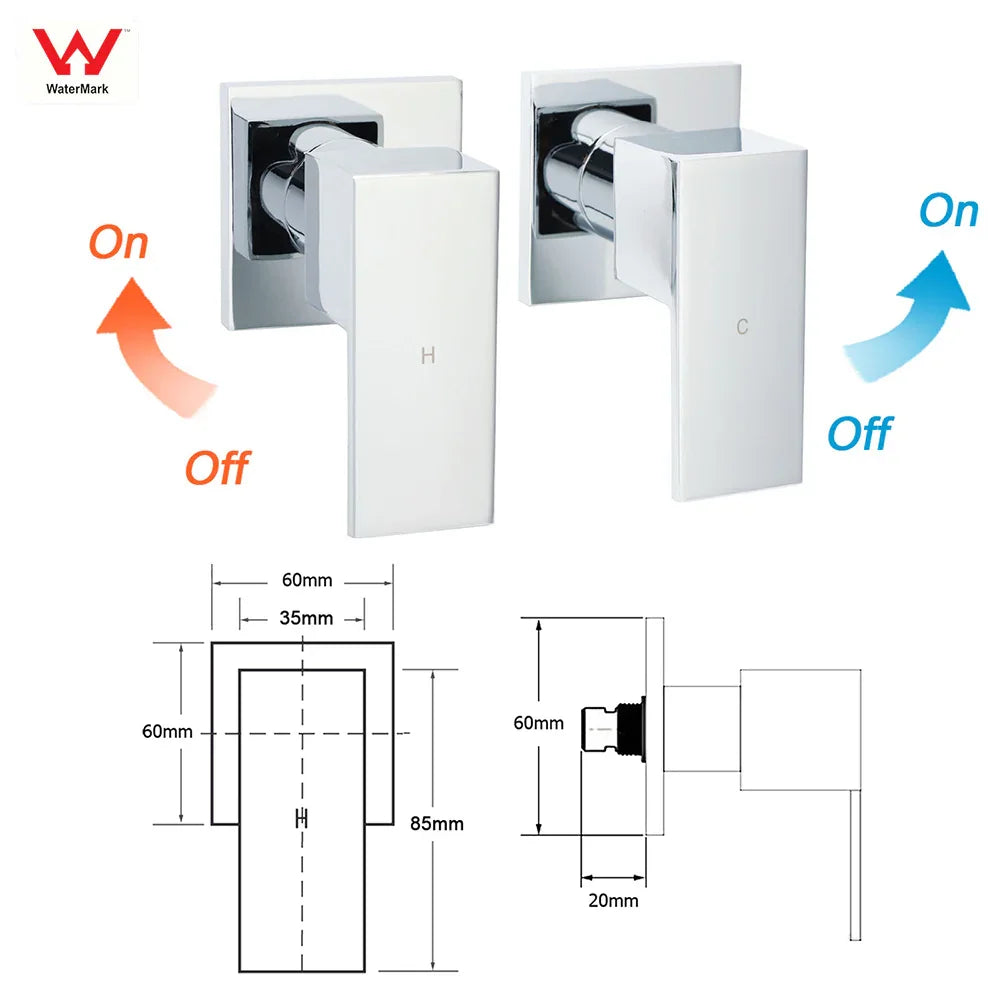 WELS Square Plastic Shower 8