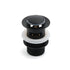 Matt Black Brass 32mm Push Pop Up Waste Plug Overflow Basin Sink Drain Outlet