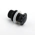 Matt Black Brass 32mm Push Pop Up Waste Plug Overflow Basin Sink Drain Outlet