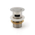 Brushed Nickel 32mm Push Pop Up Waste Plug Overflow Basin Sink Drain Outlet Kit