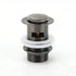 Gun Metal Brass 32mm Push Pop Up Plug Overflow Basin Sink Drain Outlet Waste Kit