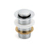 Silver 32mm Pop Up Push Brass Plug Without Overflow Basin Drain Waste Watermark