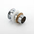 Silver 32mm Pop Up Push Brass Plug Without Overflow Basin Drain Waste Watermark