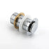 Silver 32mm Pop Up Push Brass Plug Without Overflow Basin Drain Waste Watermark