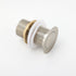 Brushed Nickel 32mm Push Pop Up Waste Plug Non-Overflow Basin Sink Drain Outlet