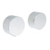 Polished Chrome Round 1/4 Turn Twin Shower Taps Set Hot Cold Water Switch Mixer