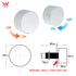 Polished Chrome Round 1/4 Turn Twin Shower Taps Set Hot Cold Water Switch Mixer