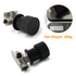 Matt Black Round Knob Concealed Shower Mixer Valve Hot Cold Water Switch Tap Kit