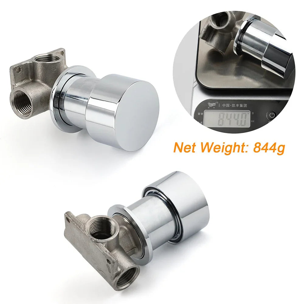 Watermark Chrome 1/4 Turn Switch Hot Cold Water Mixer Bathroom Shower Tap Valve