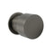 Gun Metal Round 1/4 Knob Handle Wall Mounted Shower Hot Cold Water Mixer Tap Kit