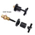 Matt Black 1/4 Turn Twin Taps Hot Cold Water Control Mixer For Bath Spout Shower