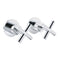 Mirror Chrome 1/4 Turn Twin Taps Hot Cold Water Control Mixer For Bath Spout Set